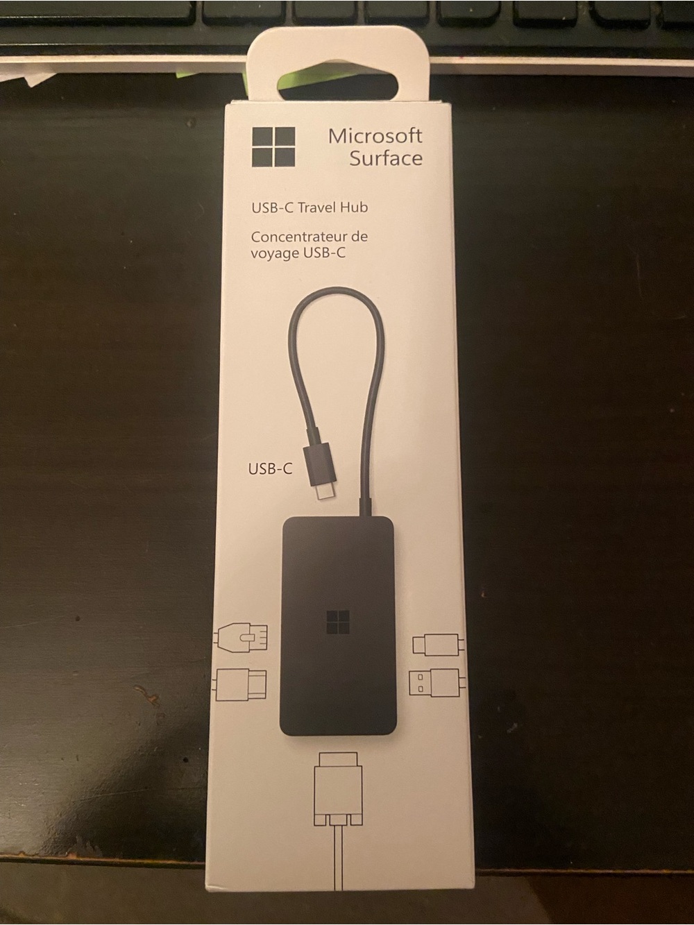Microsoft Surface USB-C Travel Hub in White and Black